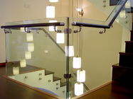 vidro moderado segurança de 8mm+1.14PVB+8mm, vidro laminado do espaço livre para trilhos da escada