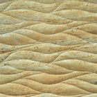 O travertino natural 3d textured a telha do revestimento da arte da parede