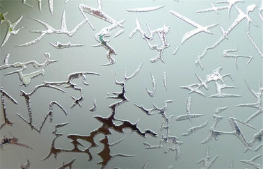 Gravura a água-forte ácida vidro moderado geado modelado para o CE decorativo