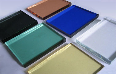 painéis de vidro decorativos de 10mm, folhas de vidro coloridas da cópia de tela de seda
