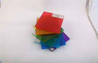 painéis de vidro decorativos de 10mm, folhas de vidro coloridas da cópia de tela de seda