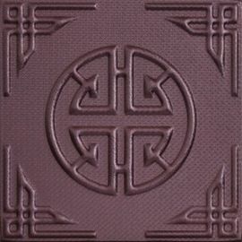 a parede decorativa de couro Eco-amigável dos papéis de parede 3D que almofada a parede 3D telha o estilo chinês