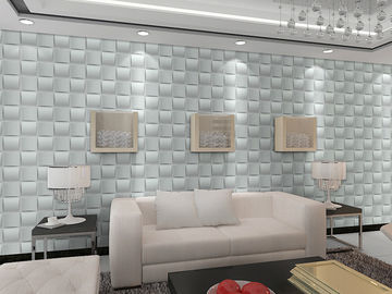 Parede decorativa home moderna da placa da parede do PVC 3D da cozinha/banheiro que almofada o efeito 3D