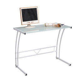 Mesa de vidro moderna do computador de escritório domiciliário