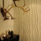 Painéis de parede 3D decorativos recicl Textured/telha comercial da placa da parede