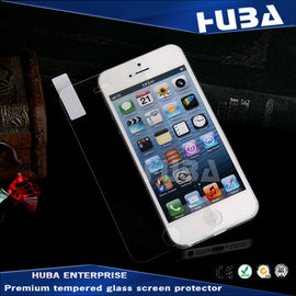 filme de vidro de vidro moderado real de segurança dos protetores da tela 8-9H para o iphone 5 5s 5c