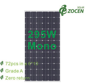 painéis solares Monocrystalline de vidro moderados 295W com anti - revestimento reflexivo