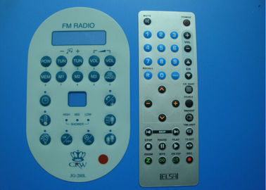 Interruptores de membrana táteis do painel de controlo do filme fino, teclado customizável